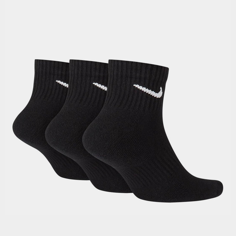 Nike Three Pack Quarter Socks Mens