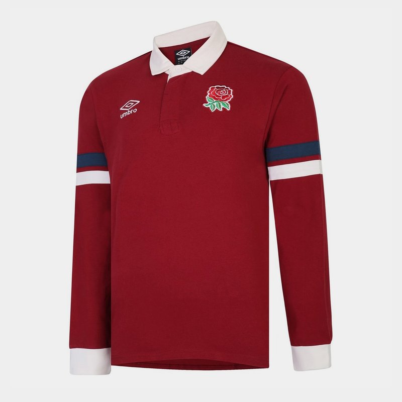 Umbro England Long Sleeve Classic Rugby Shirt Adults