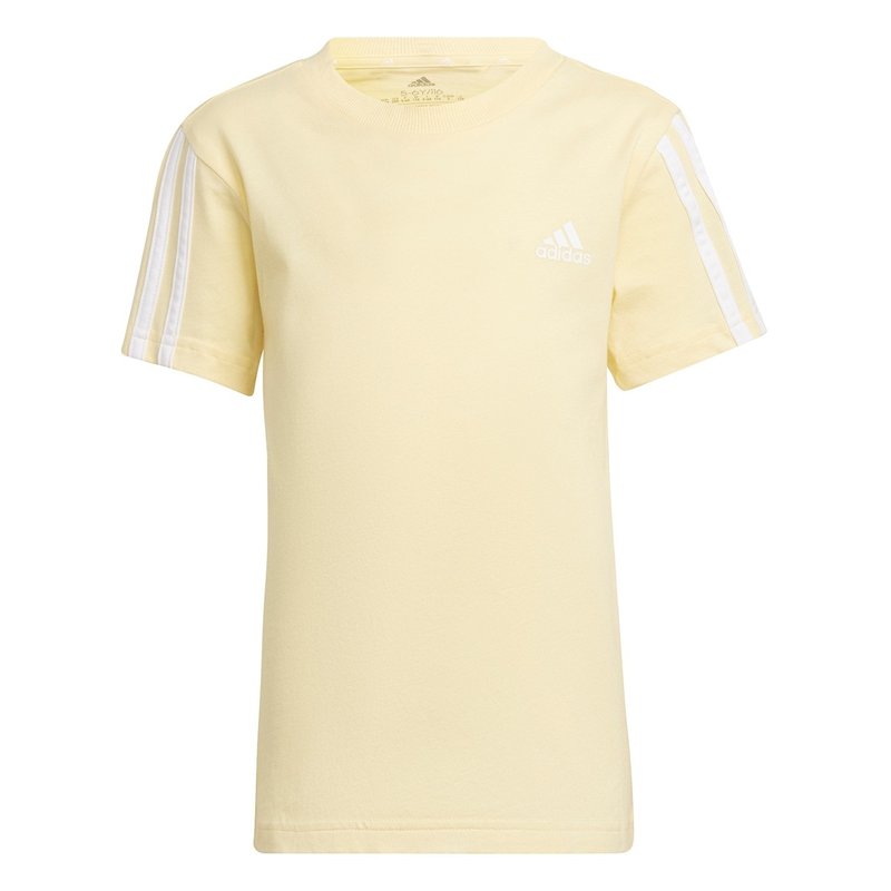 adidas 3 Stripe T Shirt Childrens