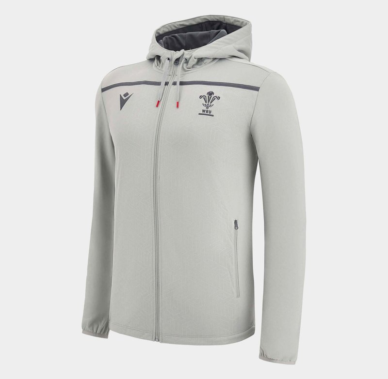 Macron Wales 22 23 Mens Full Zip Hoodie