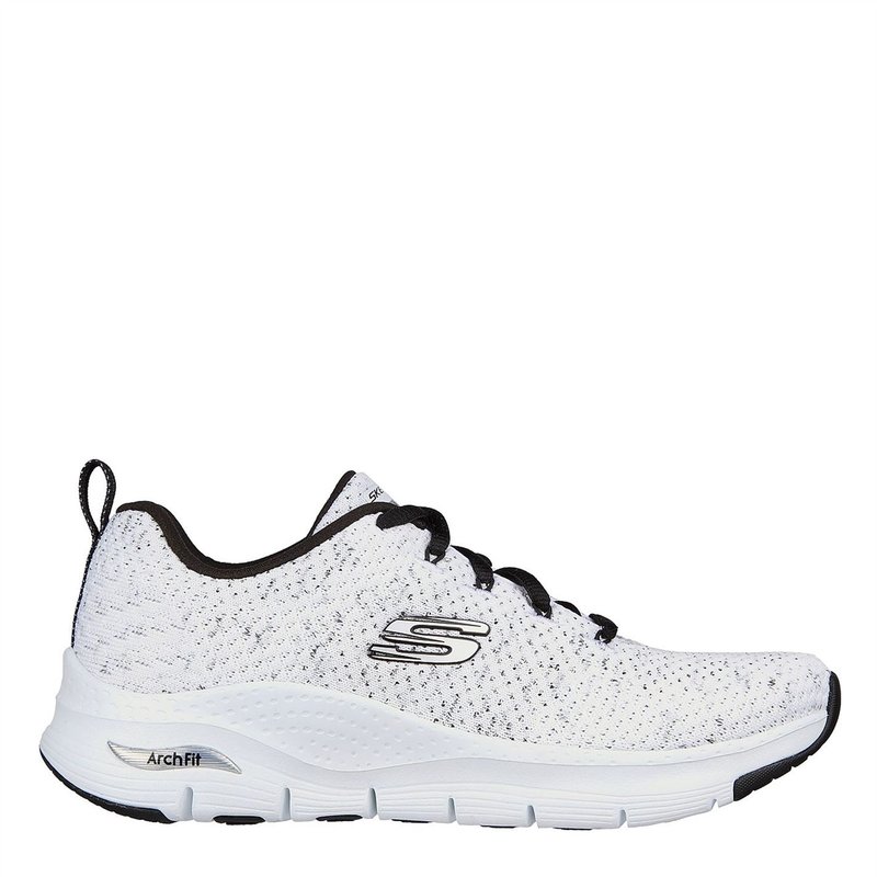 Skechers Arch Fit Knit Lace Up Air Cool Shoes