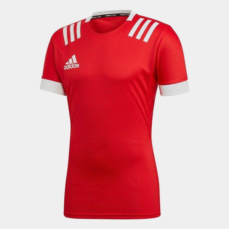 adidas 3 Stripe Training Shirt Mens