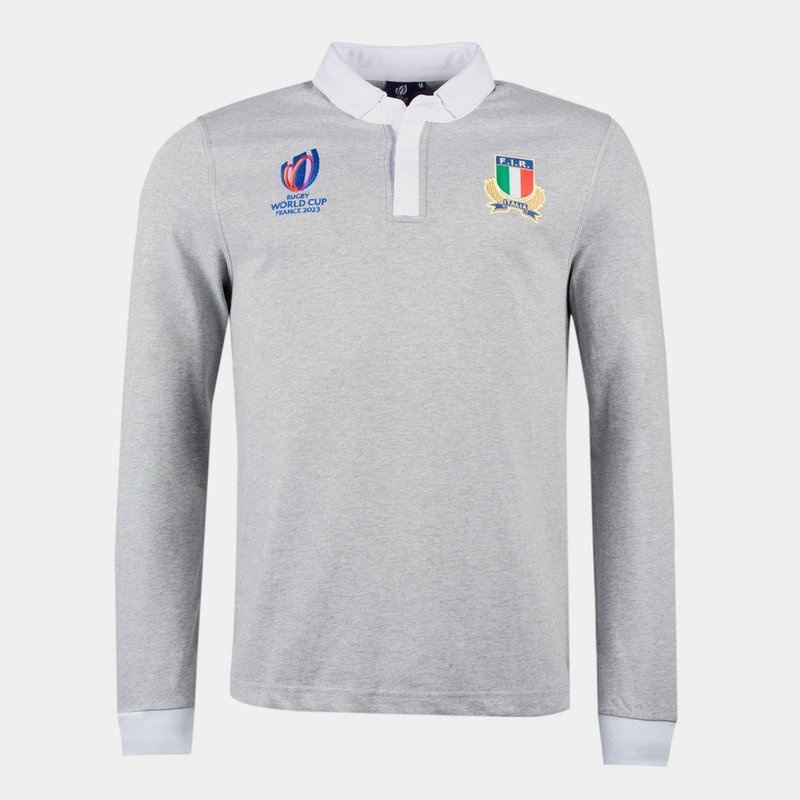 Macron Italy RWC Supporters L/S Rugby Shirt Mens