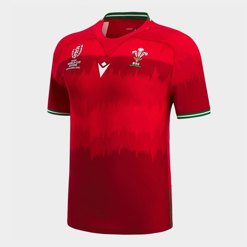 Macron Wales RWC 7s Home Mens Rugby Shirt