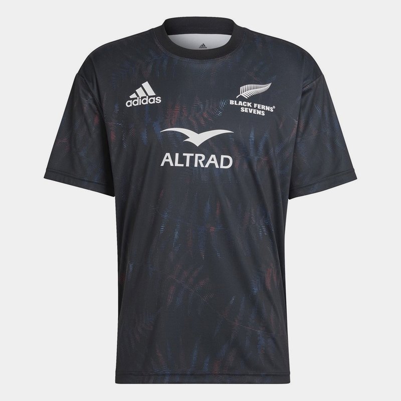 adidas Black Ferns 22/23 7s Home T-Shirt Womens