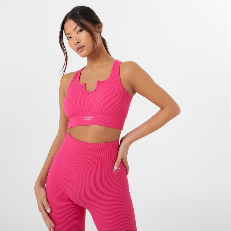 Jack Wills Active Seamless Ribbed Sports Bra