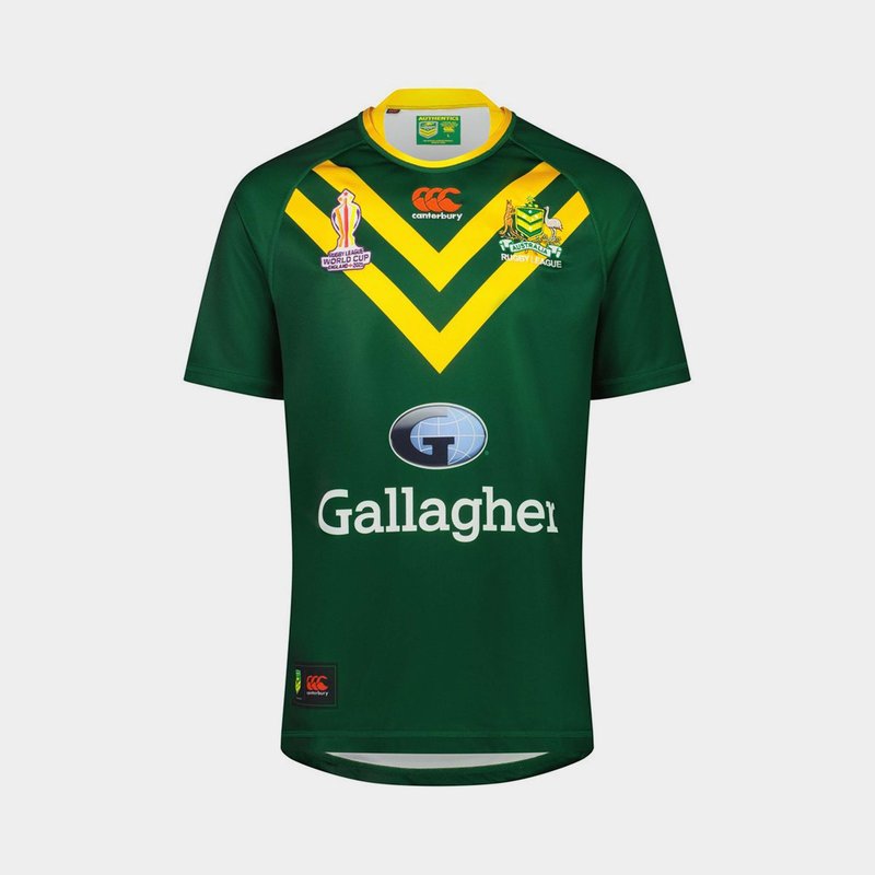 Canterbury Australia Kangaroos RLWC Mens Home Rugby Shirt