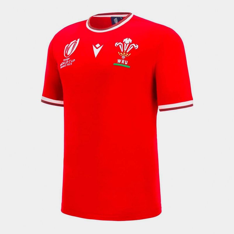 Macron Wales RWC 2023 Supporters Mens T-Shirt