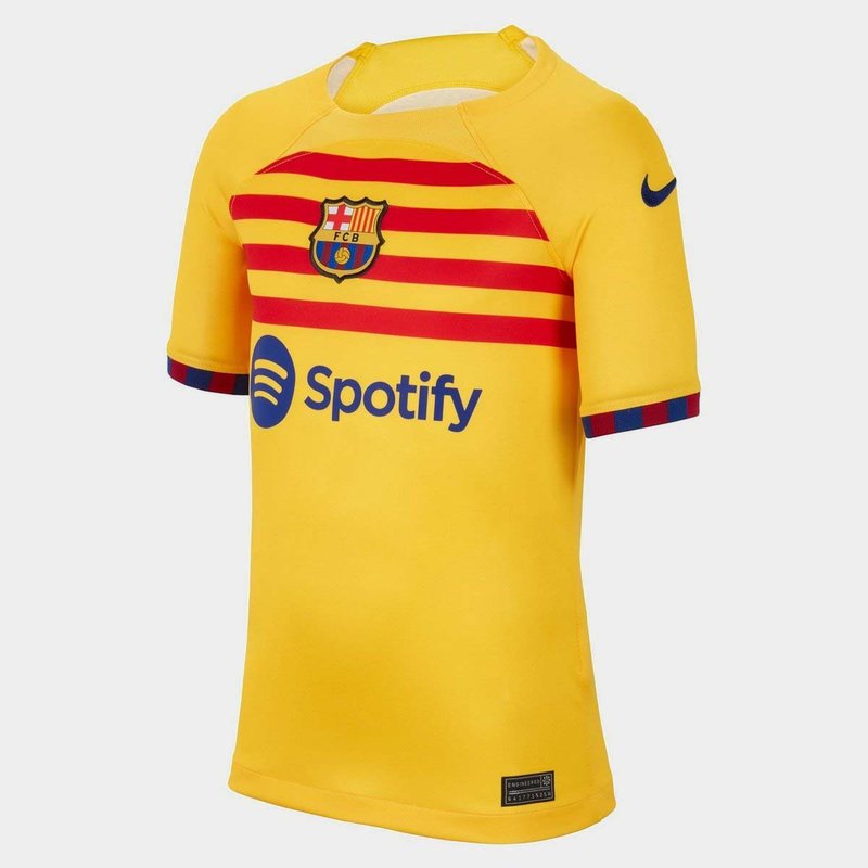 Nike Barcelona Fourth Senyera Shirt 2023 2024 Juniors