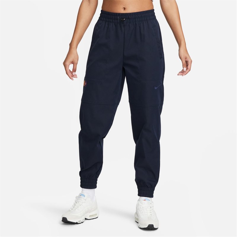 Nike Barcelona Swoosh Womens Woven High Rise Pants