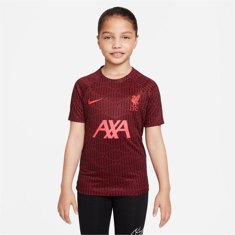 Nike Liverpool FC Dri-Fit Top Short Sleeve Juniors