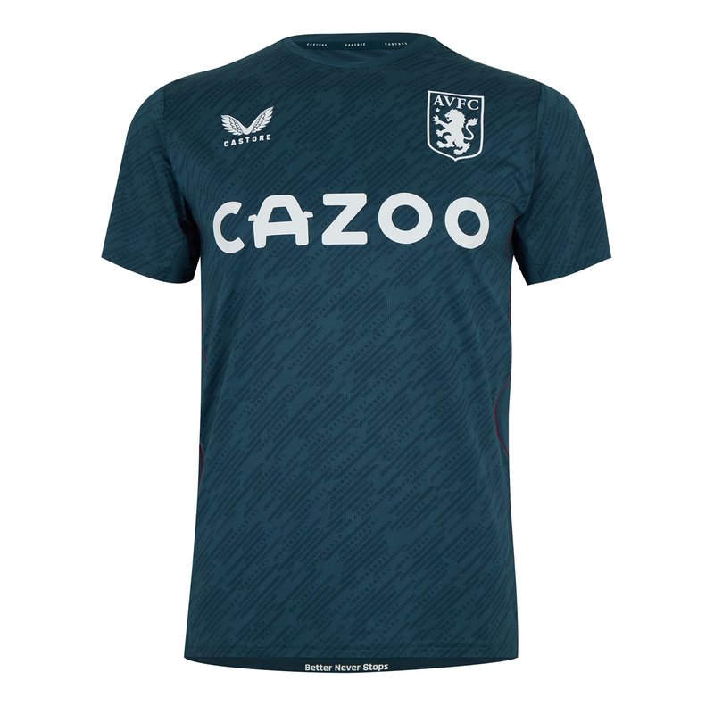 Castore Aston Villa FC Travel T Shirt Mens