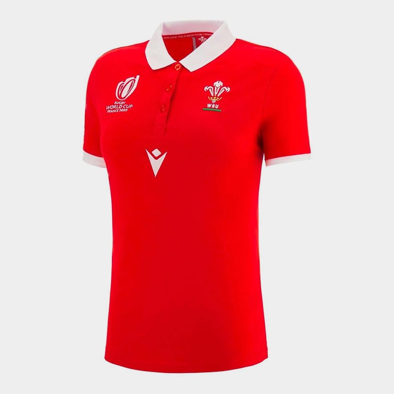 Macron Wales RWC 2023 Ladies Polo Shirt