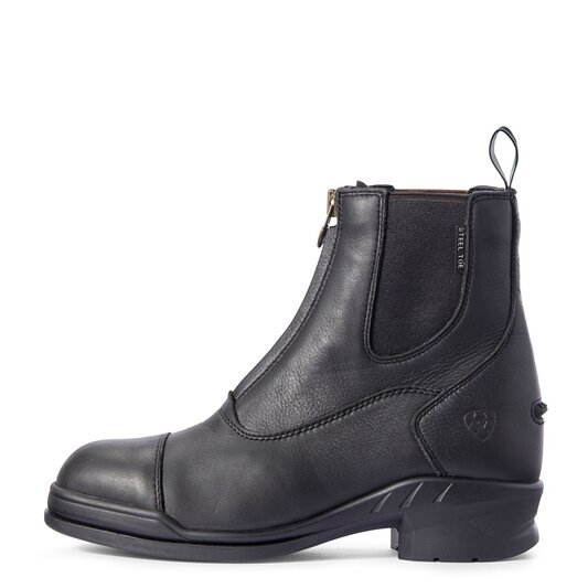 Ariat Heritage IV Steel Toe Cap Zip Ladies Paddock Boots - Black
