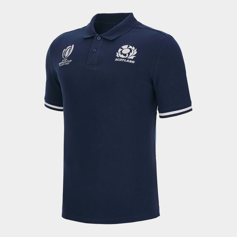 Macron Scotland 2023 RWC Mens Rugby Polo Shirt