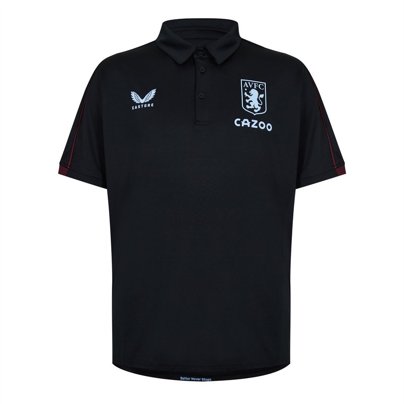 Castore Aston Villa Mens Staff Travel Polo