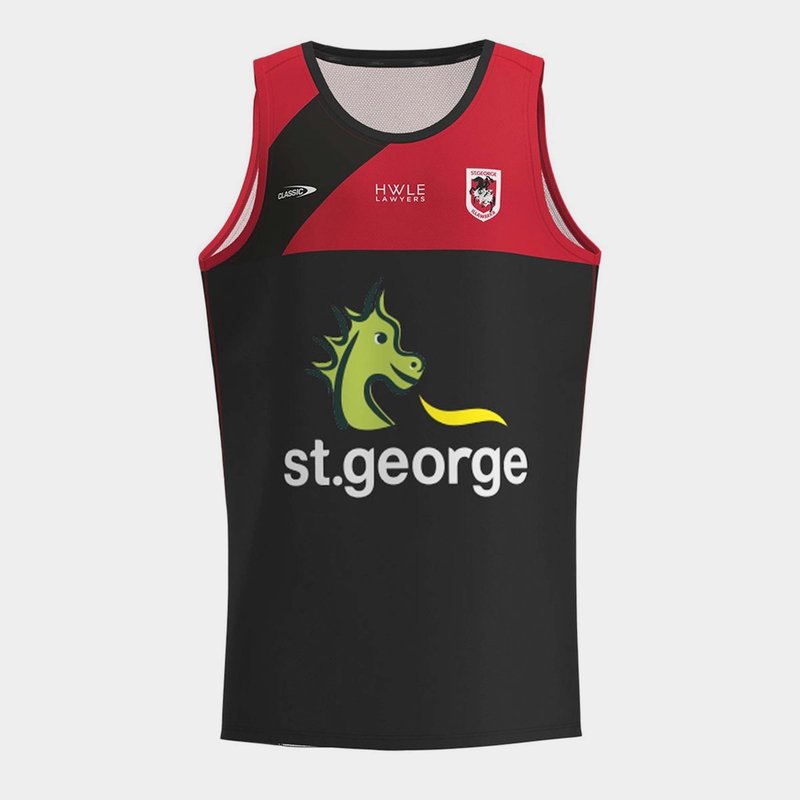Classic Sportswear St. George Illawarra Dragons 2023 Mens Rugby Training Singlet