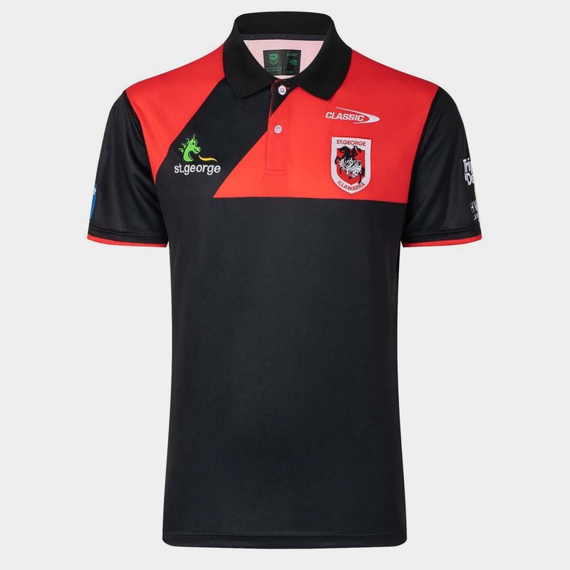 Classic Sportswear St. George Illawarra Dragons 2023 Polo Shirt Mens