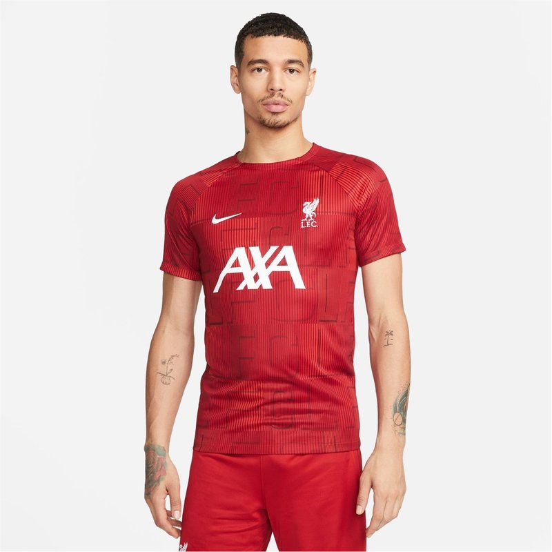 Nike Liverpool Home Pre Match 2023 2024 Top Adults