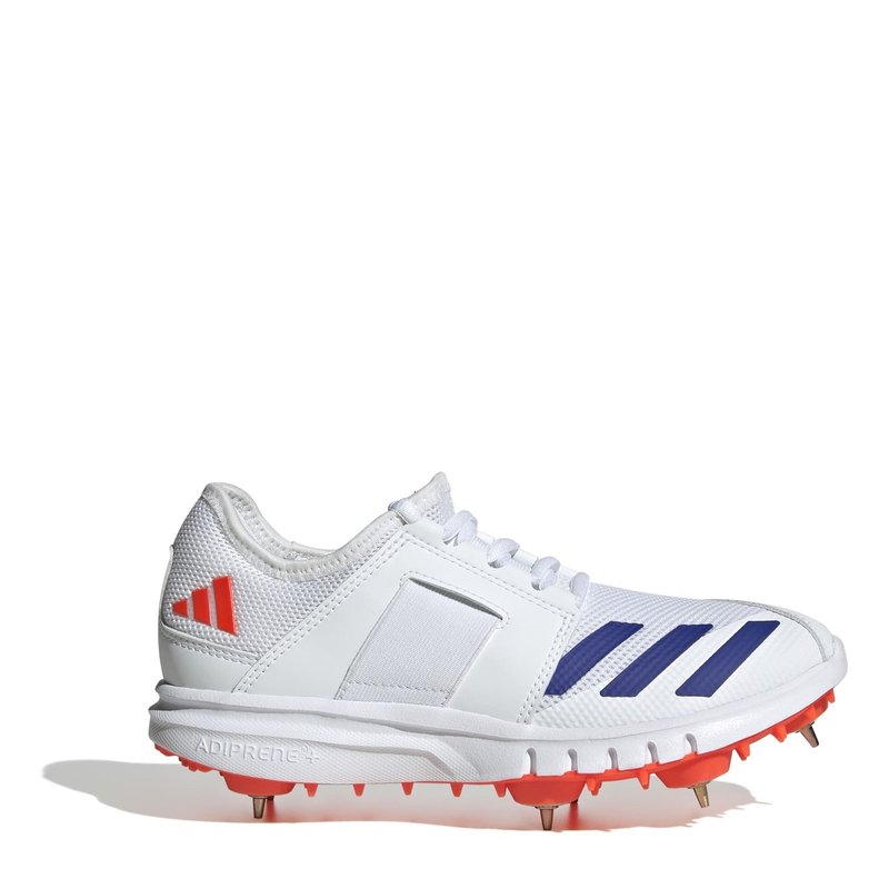 adidas Howzat Spike Junior 20 Cricket Shoes White Blue 23.00