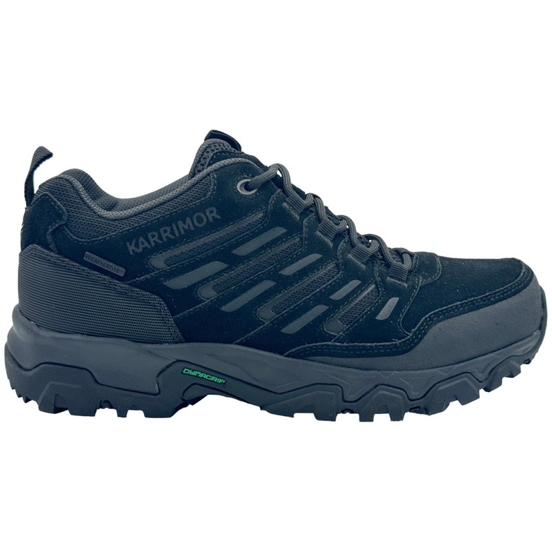 Karrimor Mount Low Mens Waterproof Walking Shoes Black Black 45.00
