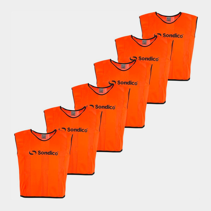 Sondico 6 Pack Mesh Hi Viz Training Bibs