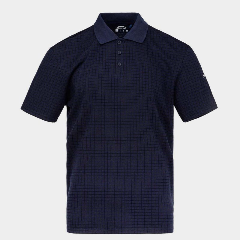 Slazenger Check Golf Polo Mens