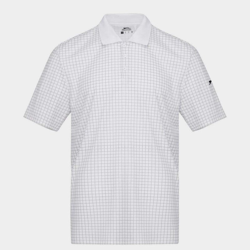 Slazenger Check Golf Polo Mens