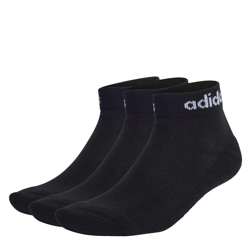 adidas 3 Pack Ankle Socks Senior