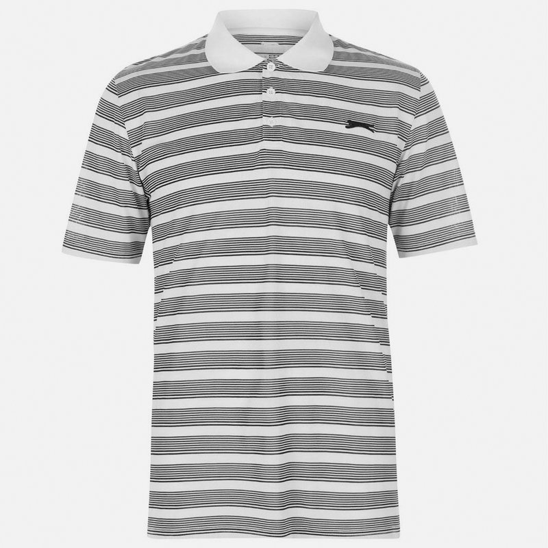 Slazenger Stripe Polo Shirt Mens