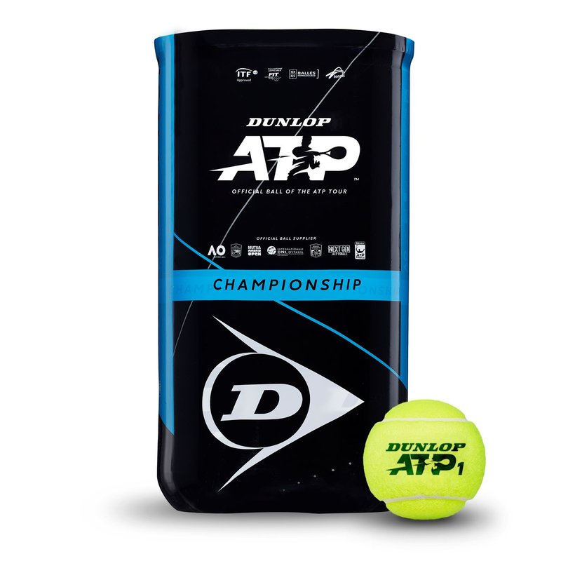 Dunlop ATP 2 x 4 Tube Tennis Balls