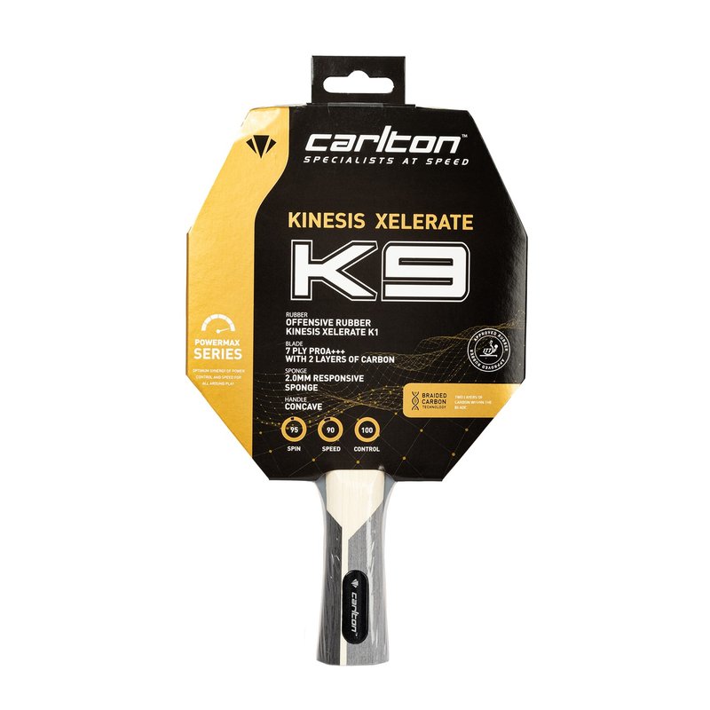 Carlton Kinesis Xelerate K9 Table Tennis Bat