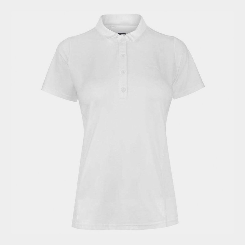 Slazenger Plain Polo Shirt Ladies