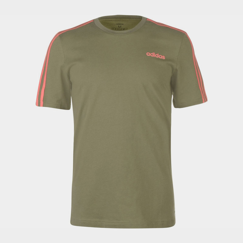 adidas 3 Stripes T Shirt Mens