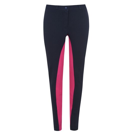Requisite Two Tone Ladies Jodhpurs - Navy/Pink