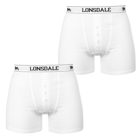 Lonsdale 2 Pack Boxers Mens