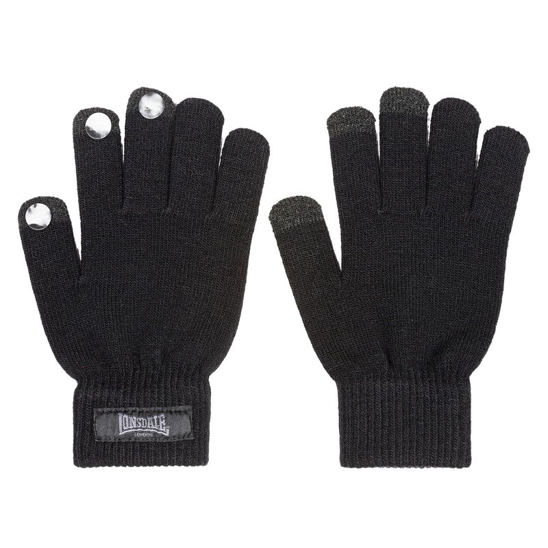 Lonsdale Knitted Gloves Mens