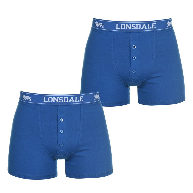 Lonsdale 2 Pack Boxers Mens