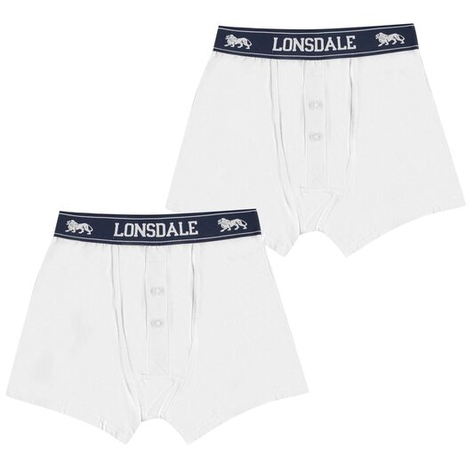 Lonsdale 2 Pack Boxers Junior
