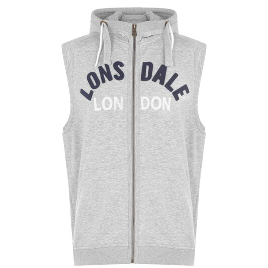 Lonsdale Box Sleeveless Mens Hooded Top