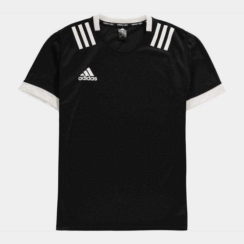 adidas 3 Stripes Mens Rugby Shirt