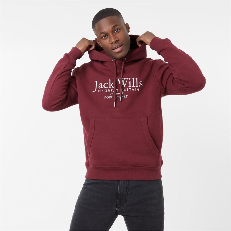 Jack Wills Batsford Graphic Logo Hoodie