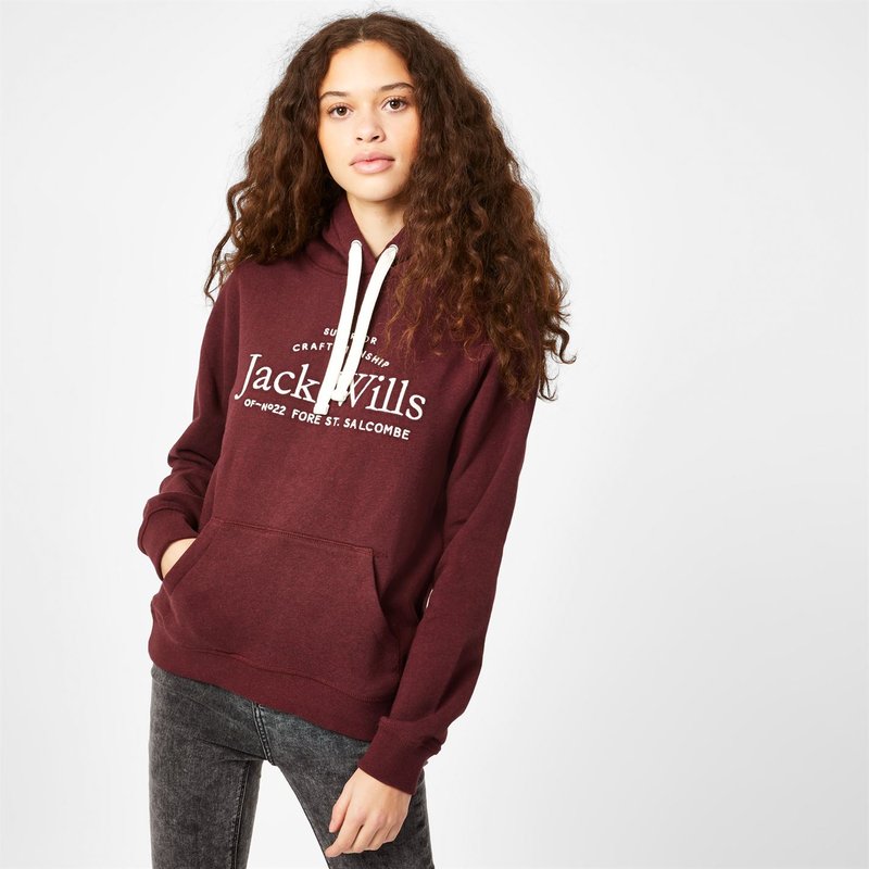Jack Wills Hunston Graphic Logo Hoodie