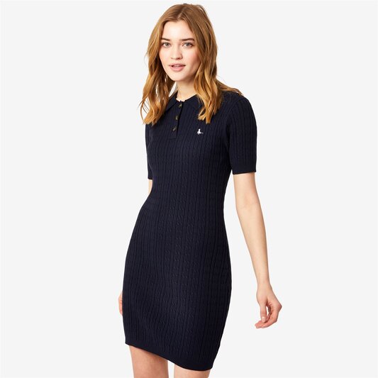 Jack Wills Polo Cable Knitted Mini Dress