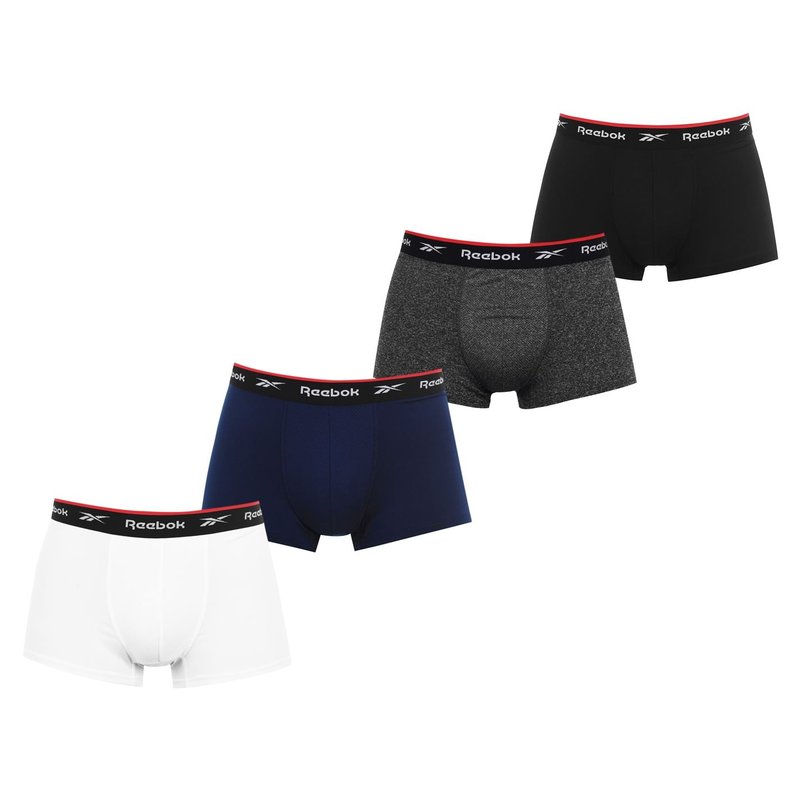 Reebok 4 Pack Mens Boxer Shorts