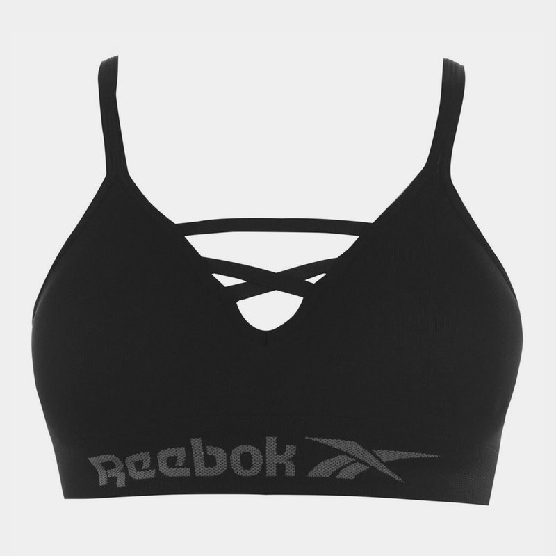 Reebok 2 Pack Strap Sports Bra Womens