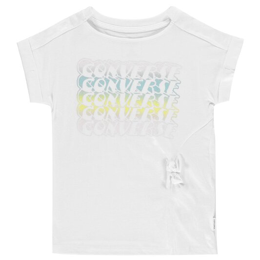 Converse Tie Front T Shirt Junior Girls