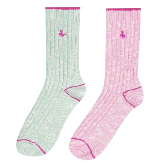 Jack Wills Partly Twist Multipack Boot Socks 2 Pack
