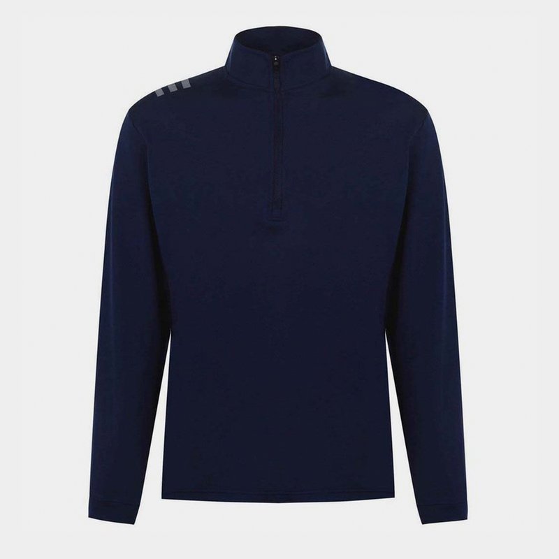 adidas 3 Stripe Zip Top Mens