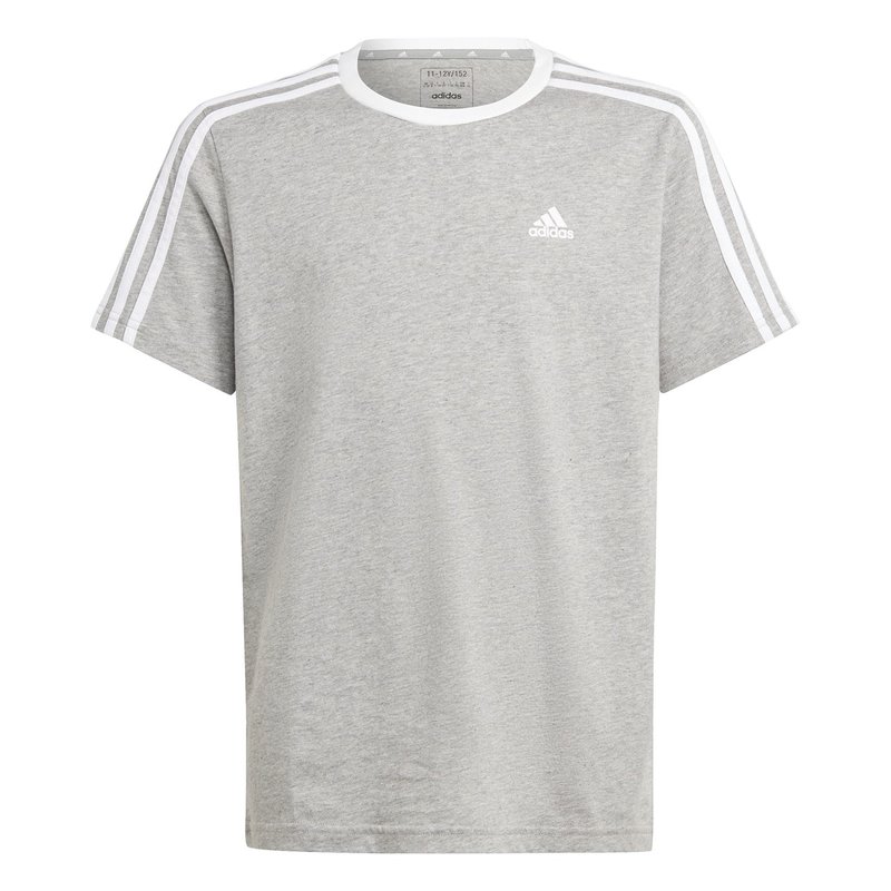 adidas 3 Stripe T Shirt Junior Girls